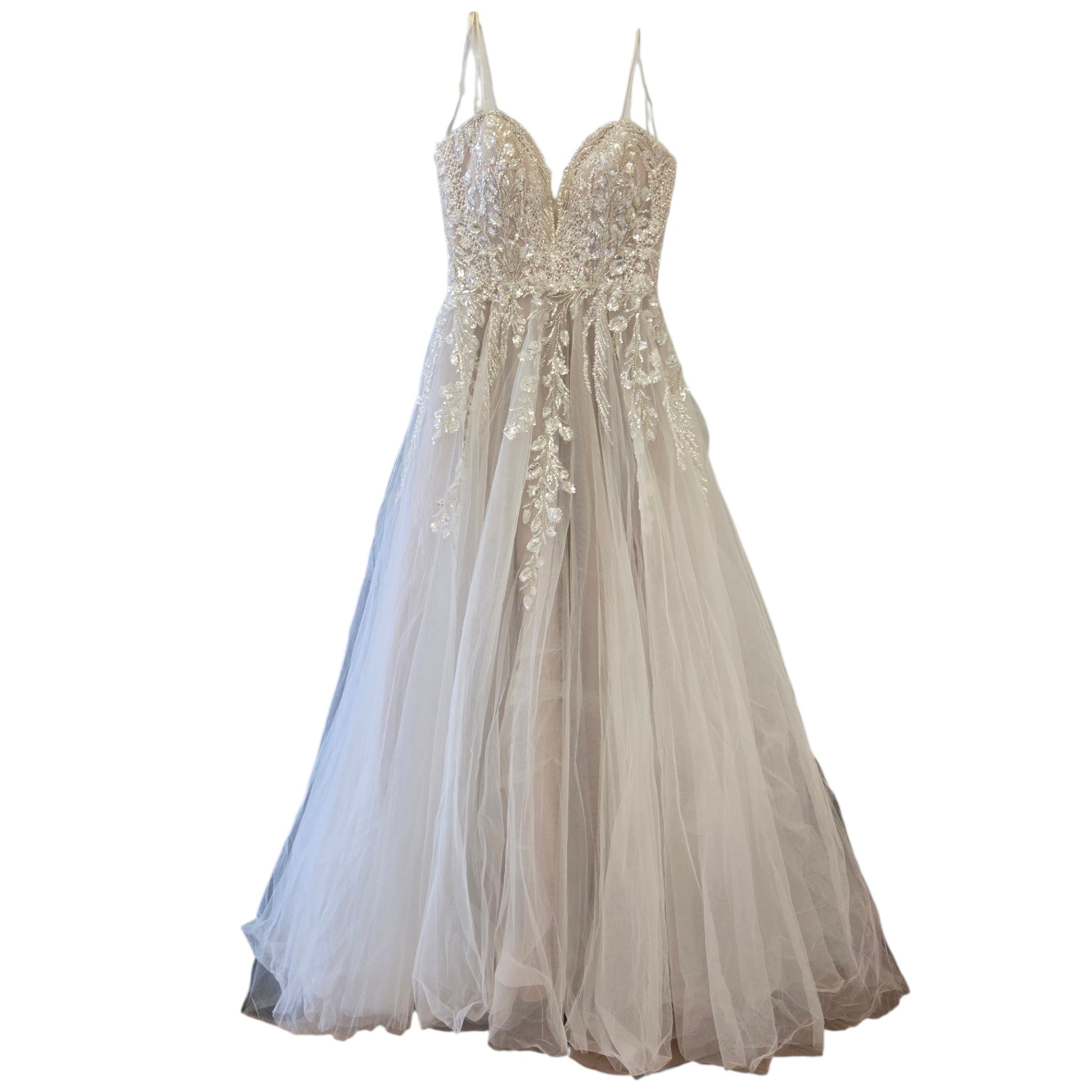 Mocha/Ivory/Nude Allure Bridal Wedding Dress, 12