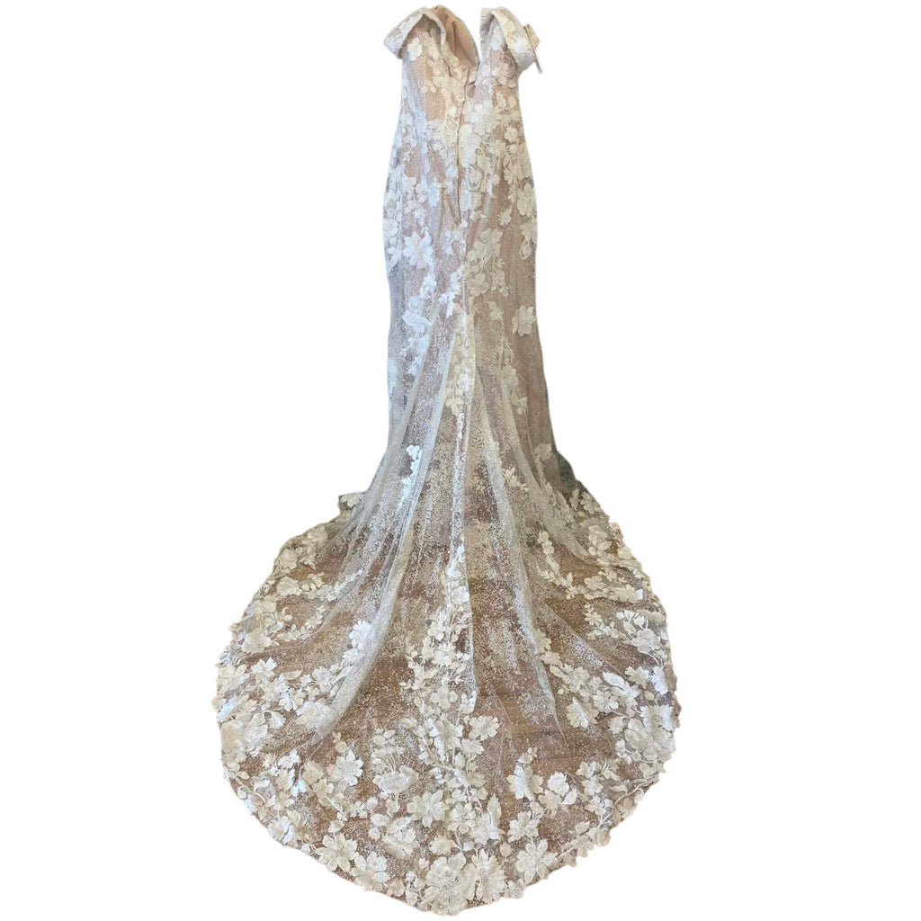 Nude/Ivory/Champ Madison James Wedding Dress, 12