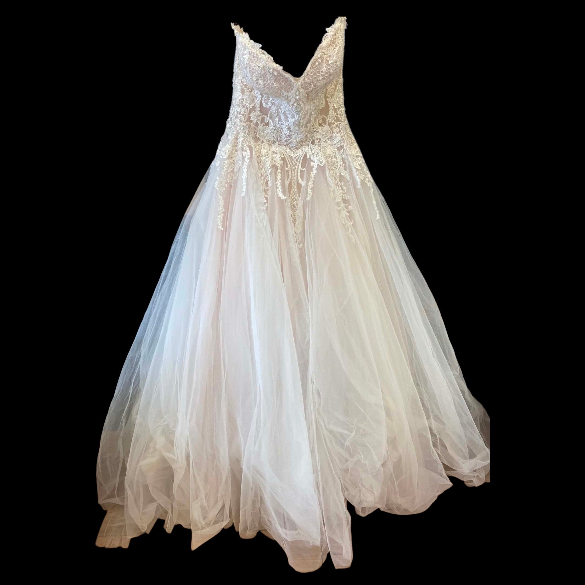 Ivory Nude Allure Bridal Wedding Dress, 12