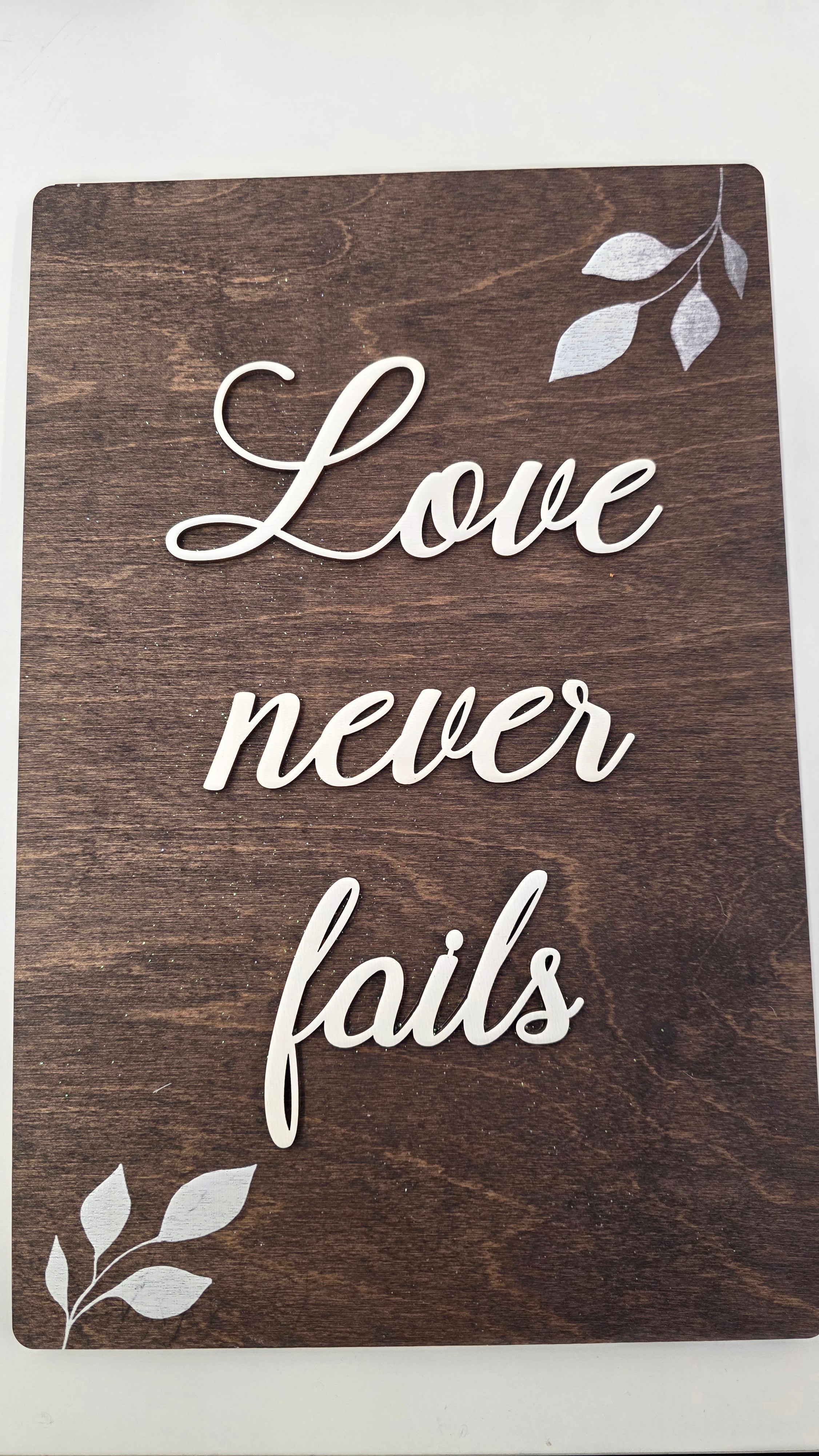 Dark Brown  Set of 8 "Love" Signs