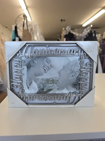 Silver Fetco Home Decor Anniversary Frame, 6x4