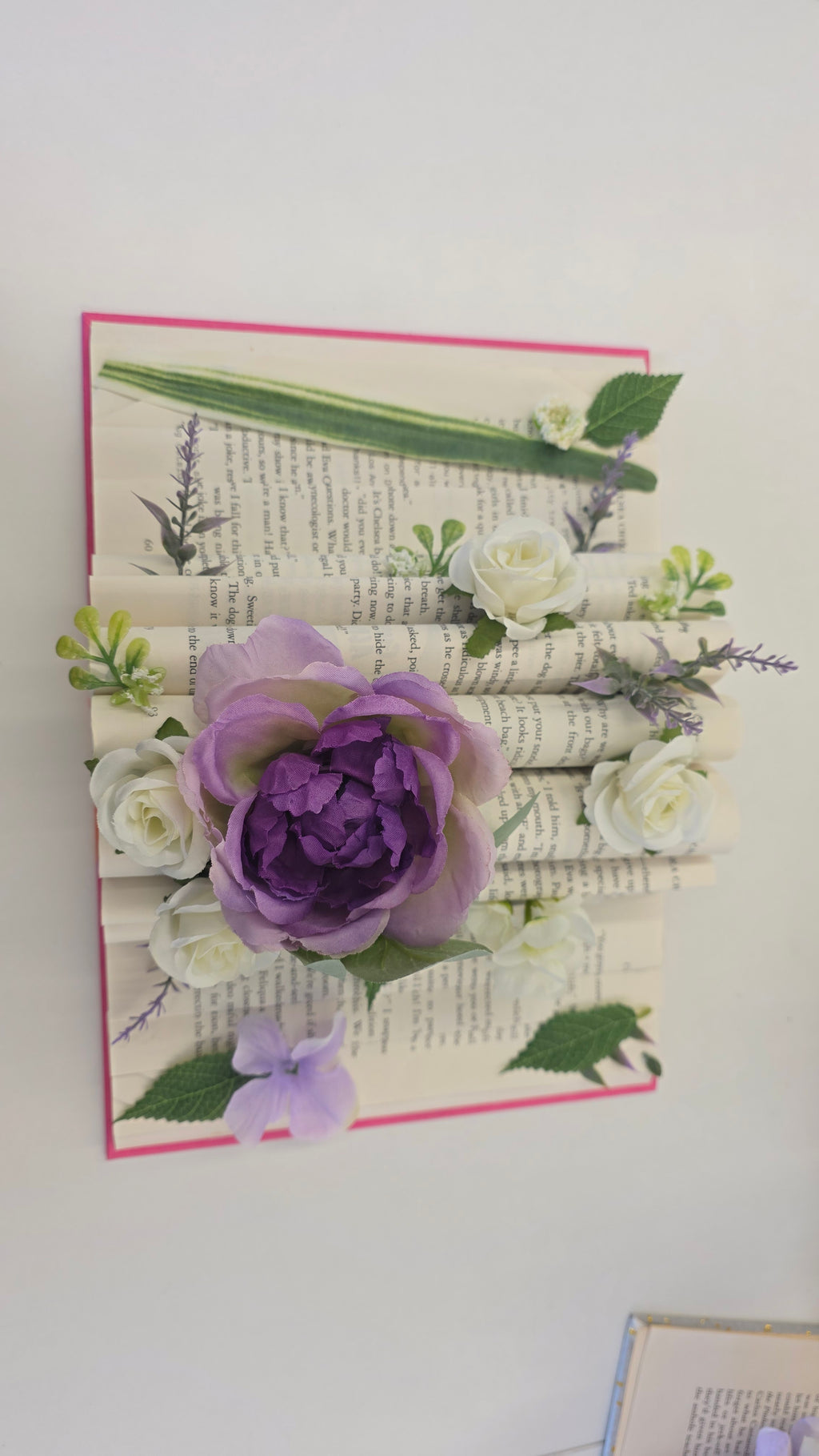Purple, white, green  Floral Books