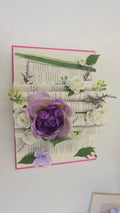 Purple, white, green  Floral Books