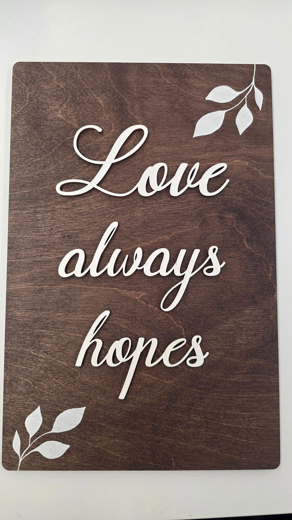 Dark Brown  Set of 8 "Love" Signs