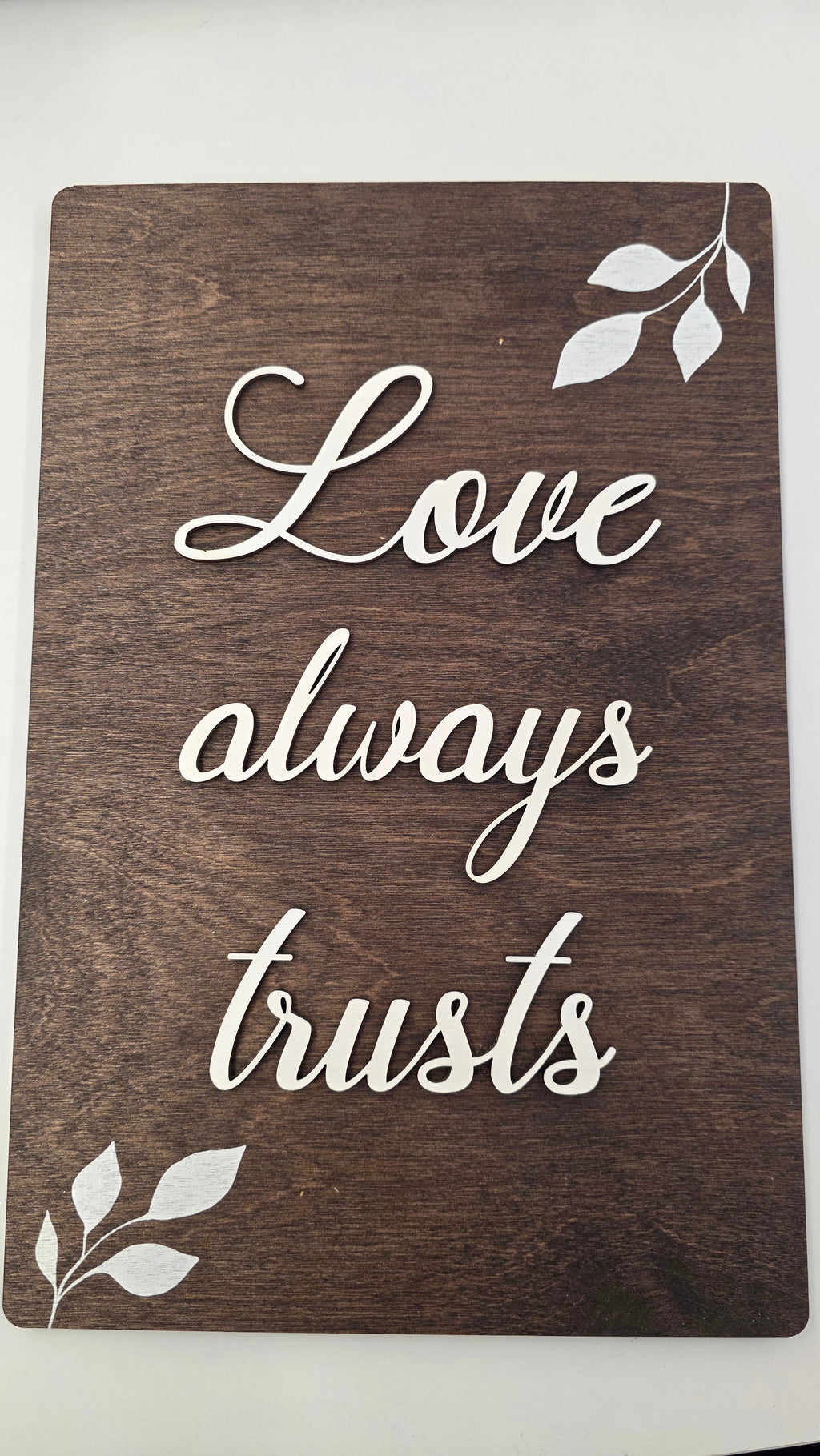 Dark Brown  Set of 8 "Love" Signs