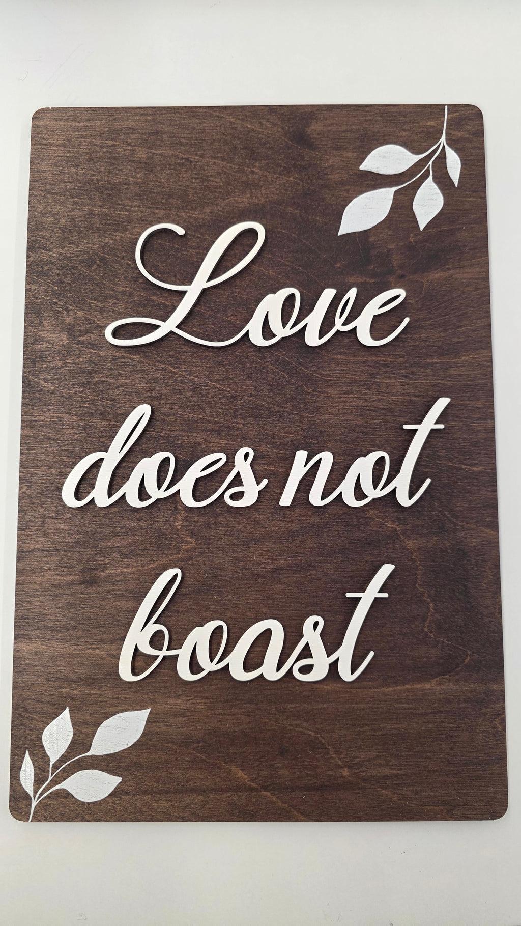 Dark Brown  Set of 8 "Love" Signs