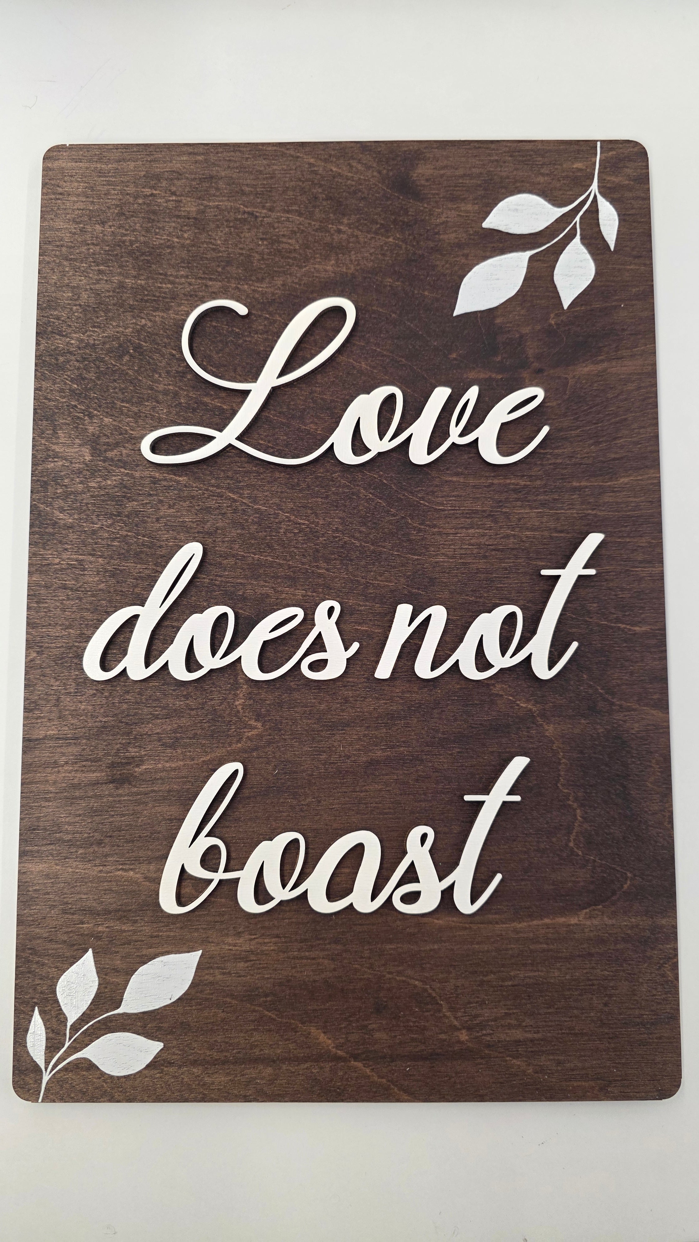 Dark Brown  Set of 8 "Love" Signs