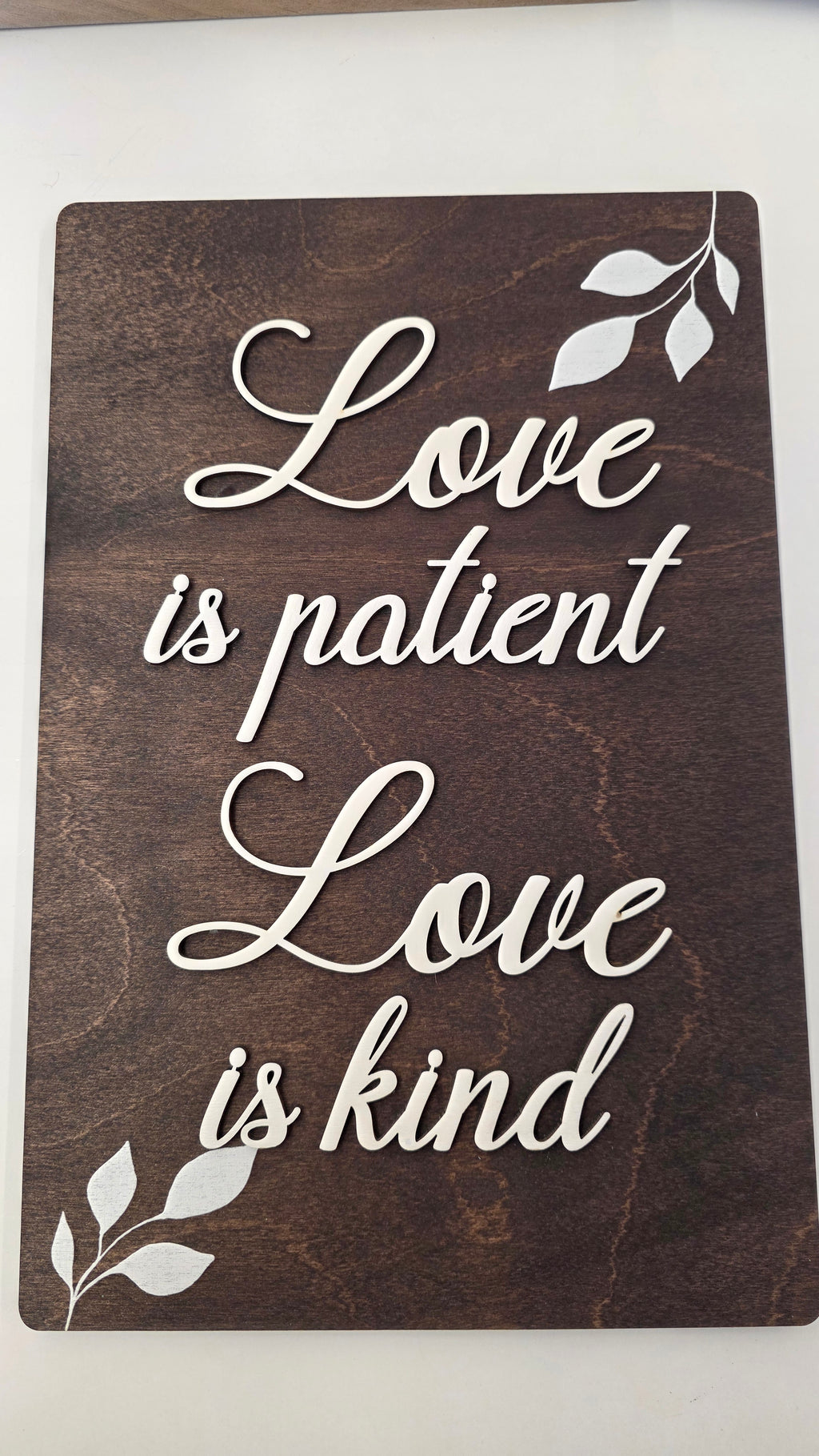 Dark Brown  Set of 8 "Love" Signs