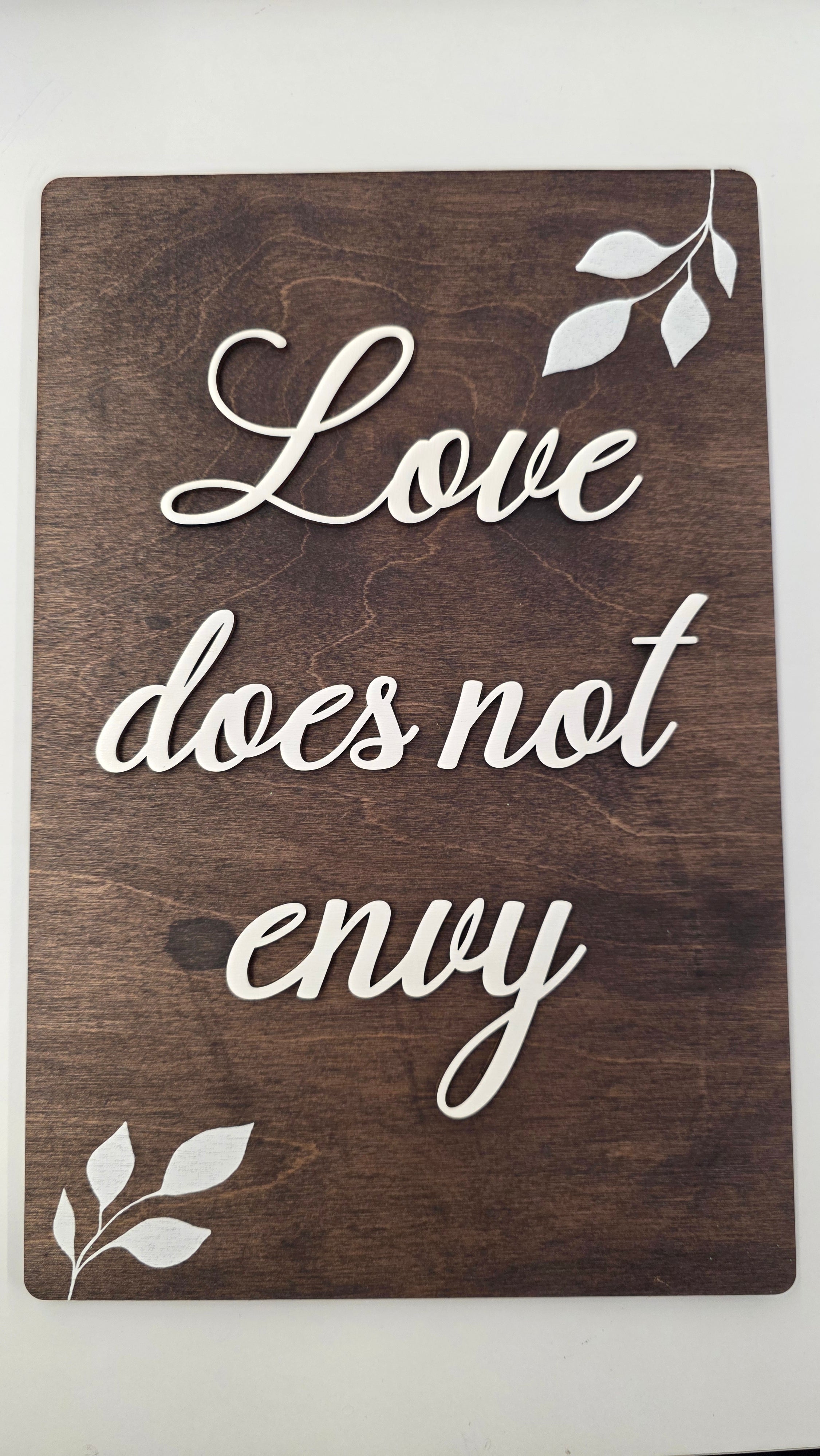 Dark Brown  Set of 8 "Love" Signs