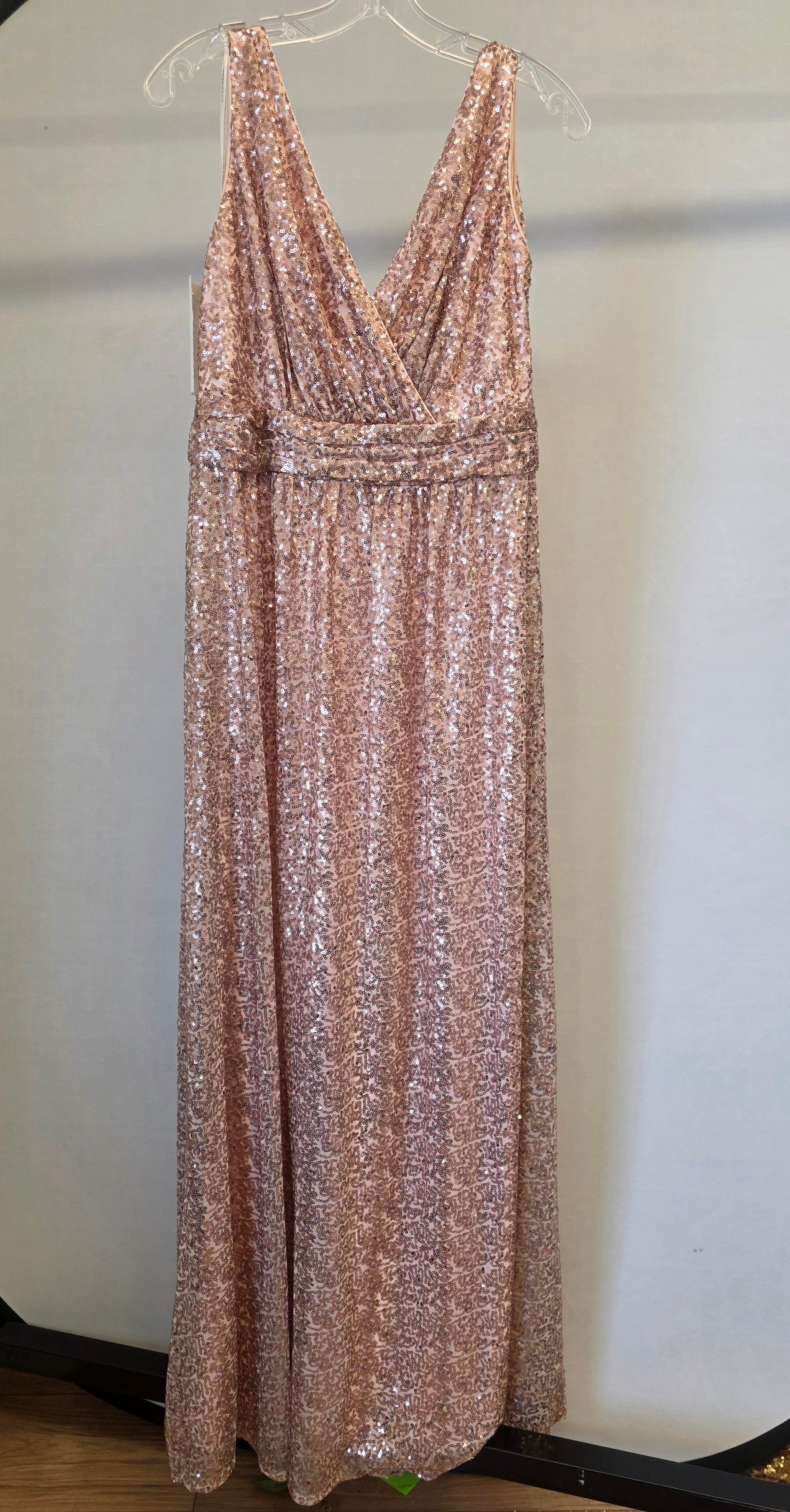 Blush Pink Davids Bridal Bridesmaid Dress, 14