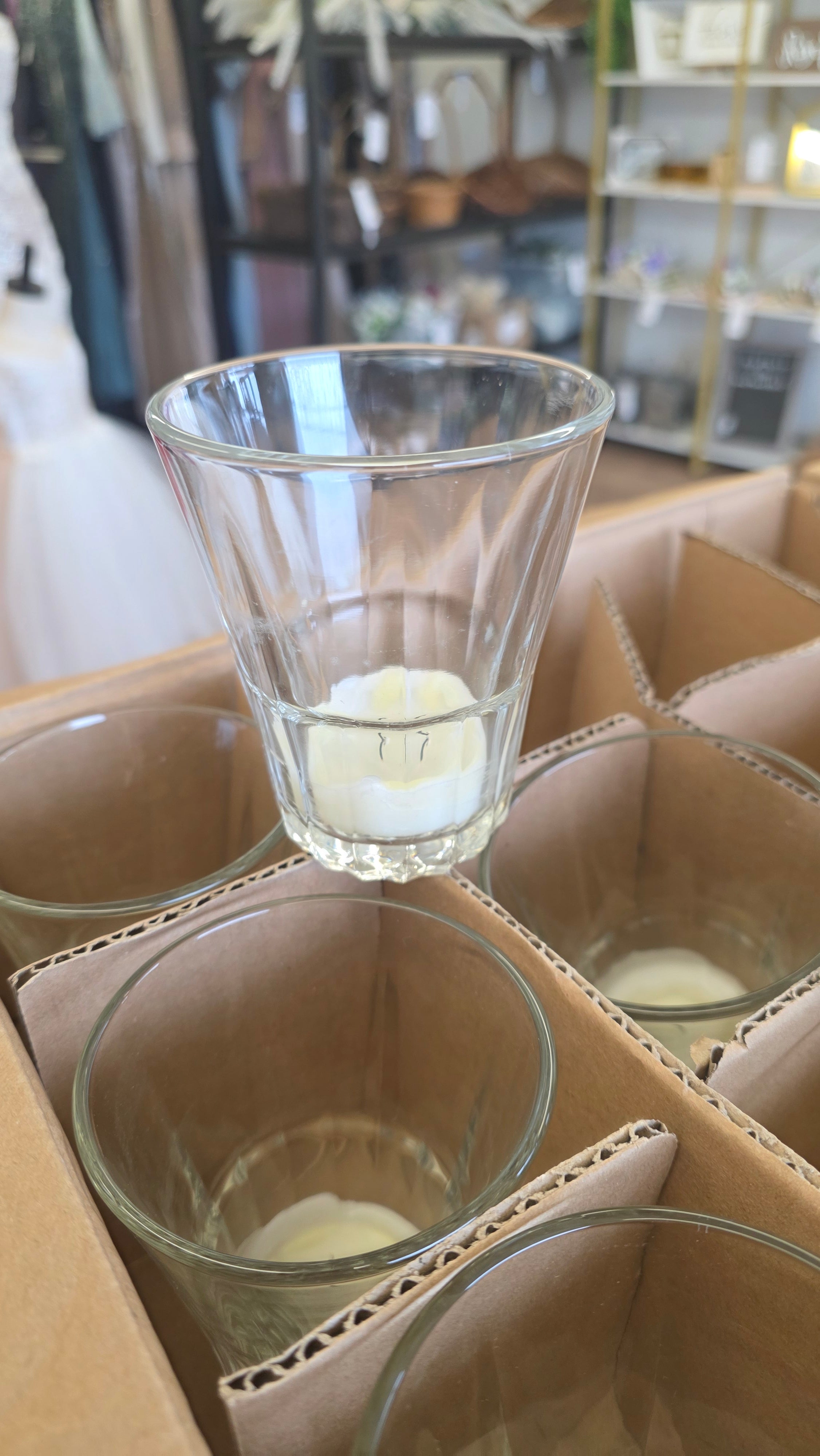 / 42 Glass Candle Vases