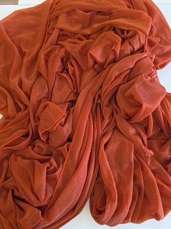 Burnt Orange  Long Drape