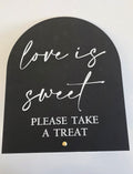 black white / Love is sweet sign