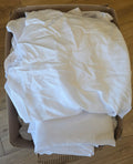 White / 8 - Rectangular Tablecloths, 5' long