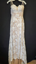 Ivory/Bisque Davids Bridal Wedding Dress, 4