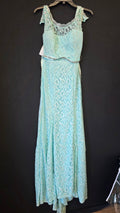 Aqua Sequin Heart Bridesmaid Dress, 5