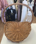 Brown / Flat Whicker Basket