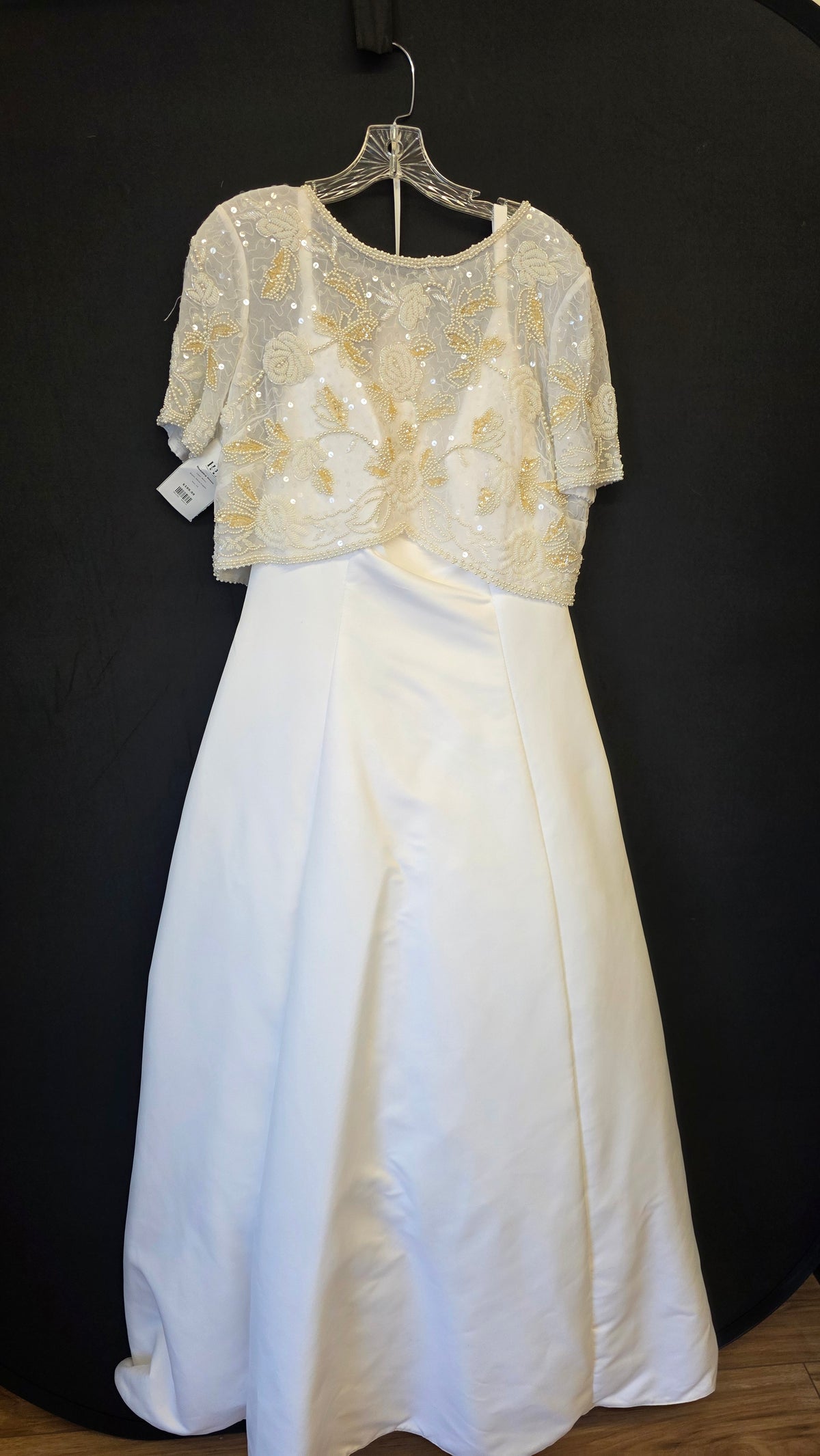 White Alfred Angelo Wedding Dress, 14