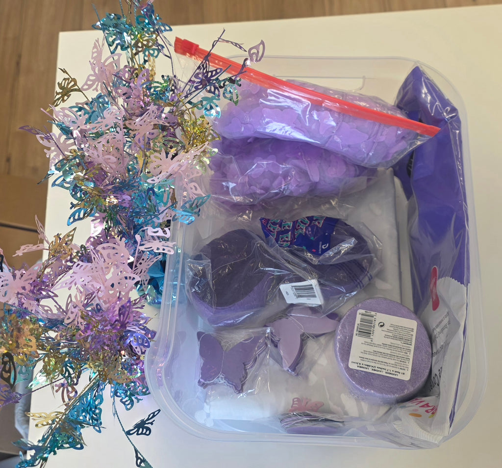Purple / Party Pack Butterfly Themed