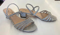 Silver Nina Sandal Kitten Heel, 8