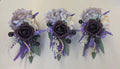 Purple White  3 - Boutonnieres