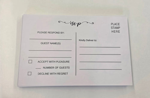 / 22 - RSVP Postcards