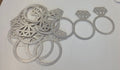Silver / Diamond Ring Garland