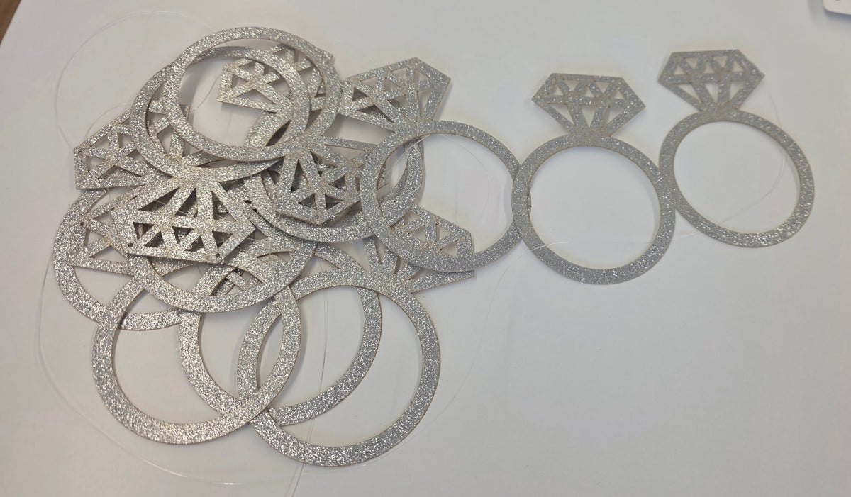 Silver / Diamond Ring Garland