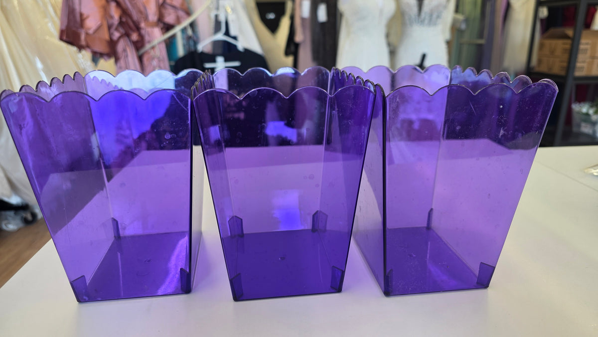Purple / 3 - Popcorn Buckets