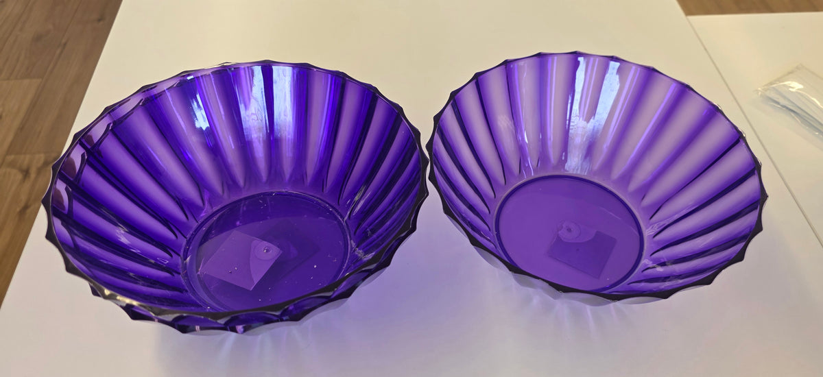 Purple / 3 - Round Bowls
