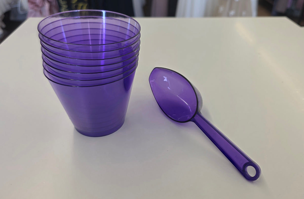 Purple / 7 Cups & Serving Scoop