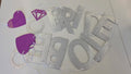 Silver / Purple / Bride To Be Garland