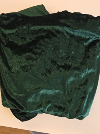 Green  Velvet Runner, 29x30