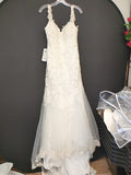 Diamond White Azazie Wedding Dress, 4