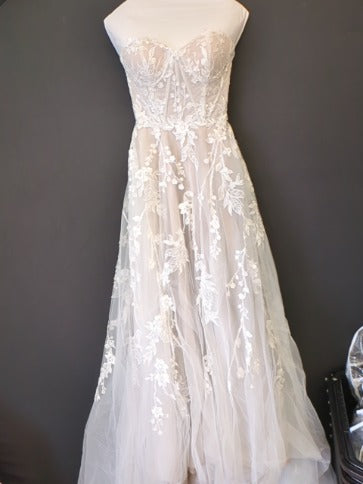 Ivory/Latte Madi Lane Bridal Wedding Dress, 6