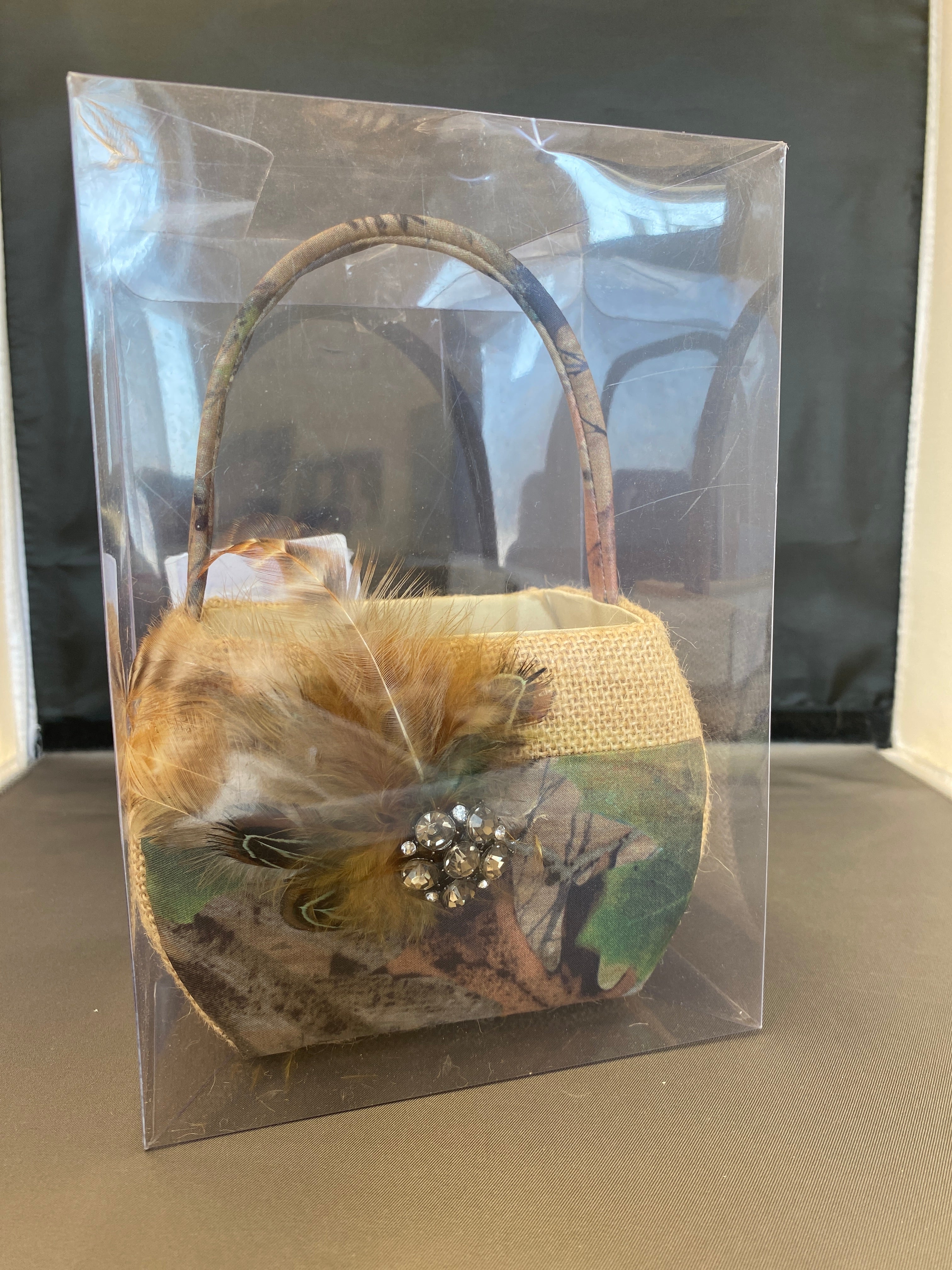 Camouflage Honey & Lace Camo Flower Girl Basket