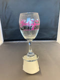 Honey & Lace Girl's Night Wine Glass