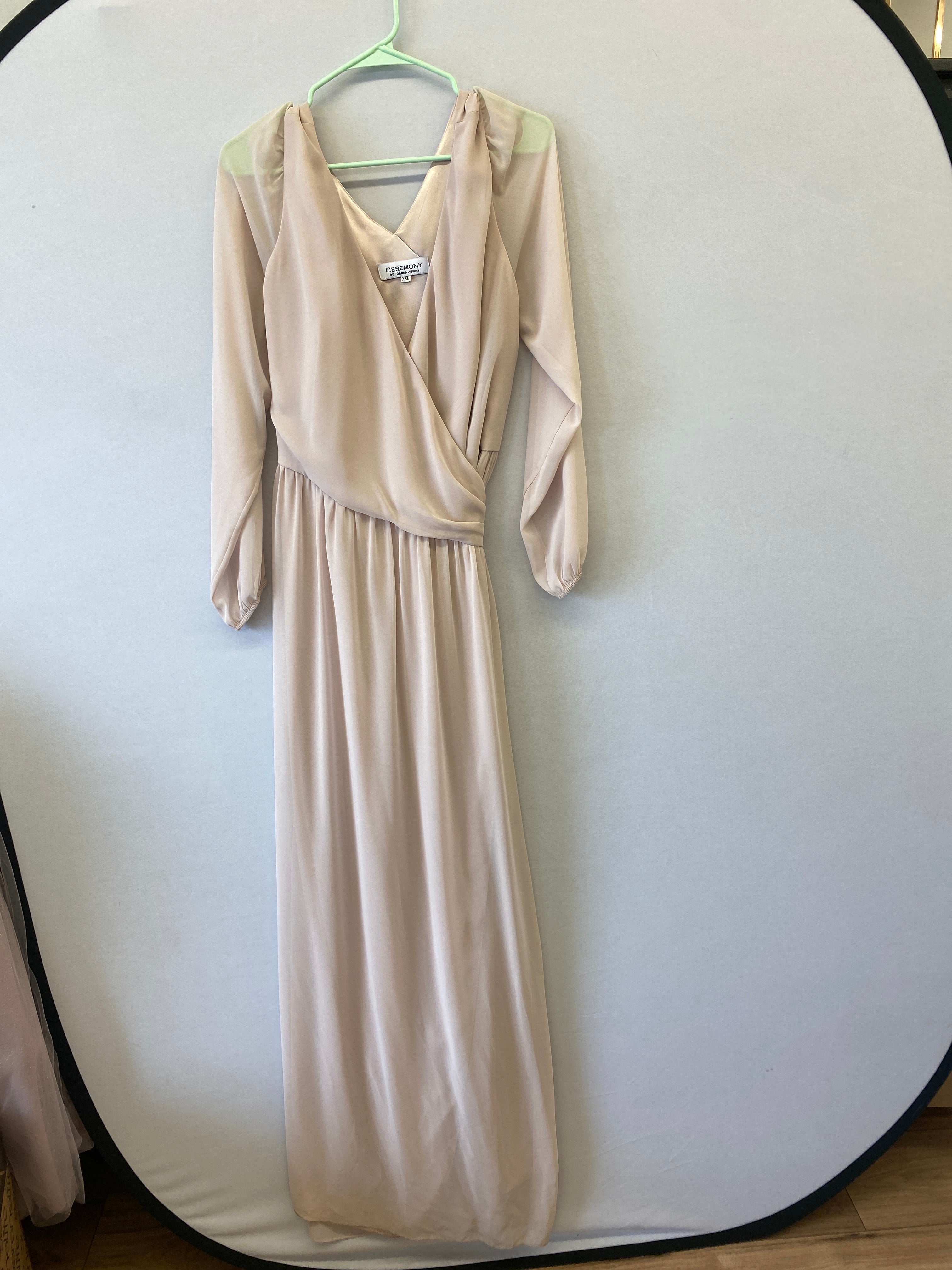Formal Gowns Bridesmaid Ceremony By Joanna XXL (18-20) Tan