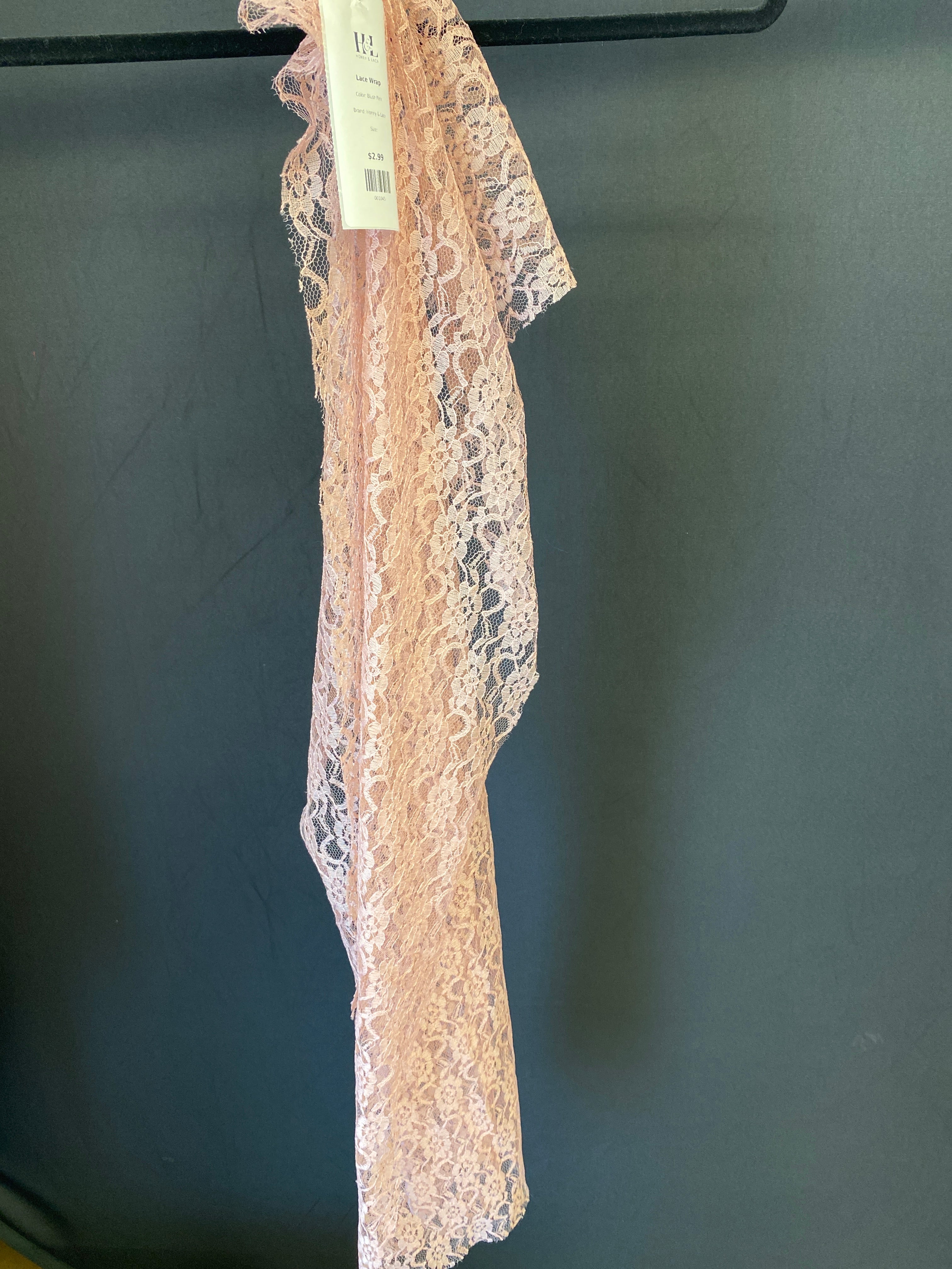 Blush Pink Honey & Lace Lace Wrap