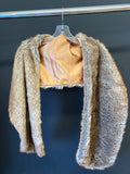 Brown Davids Bridal Faux Fur Pullthrough, M