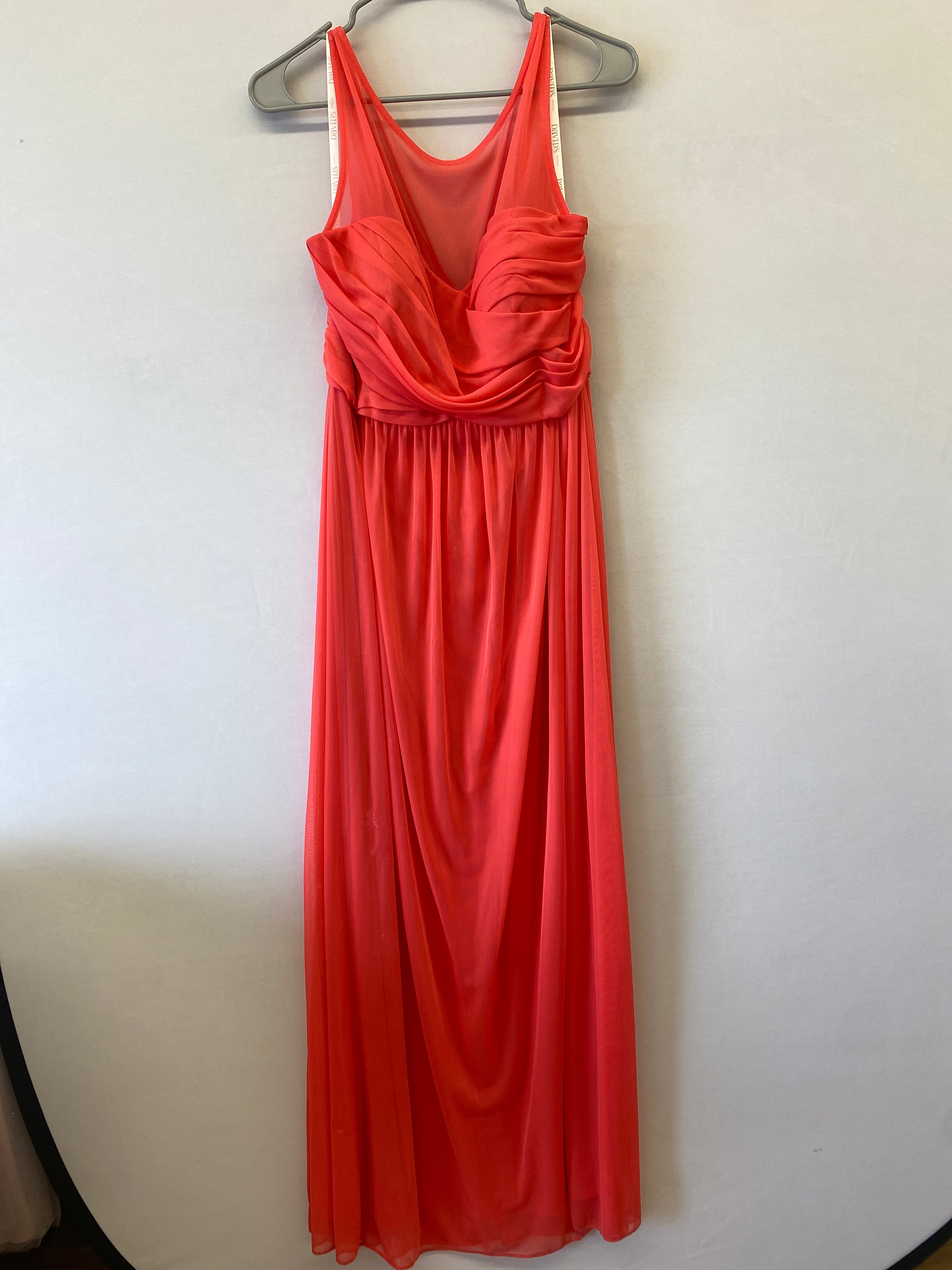Formal Gowns Bridesmaid David's Bridal 14 Guava