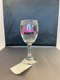 Honey & Lace Girl's Night Wine Glass