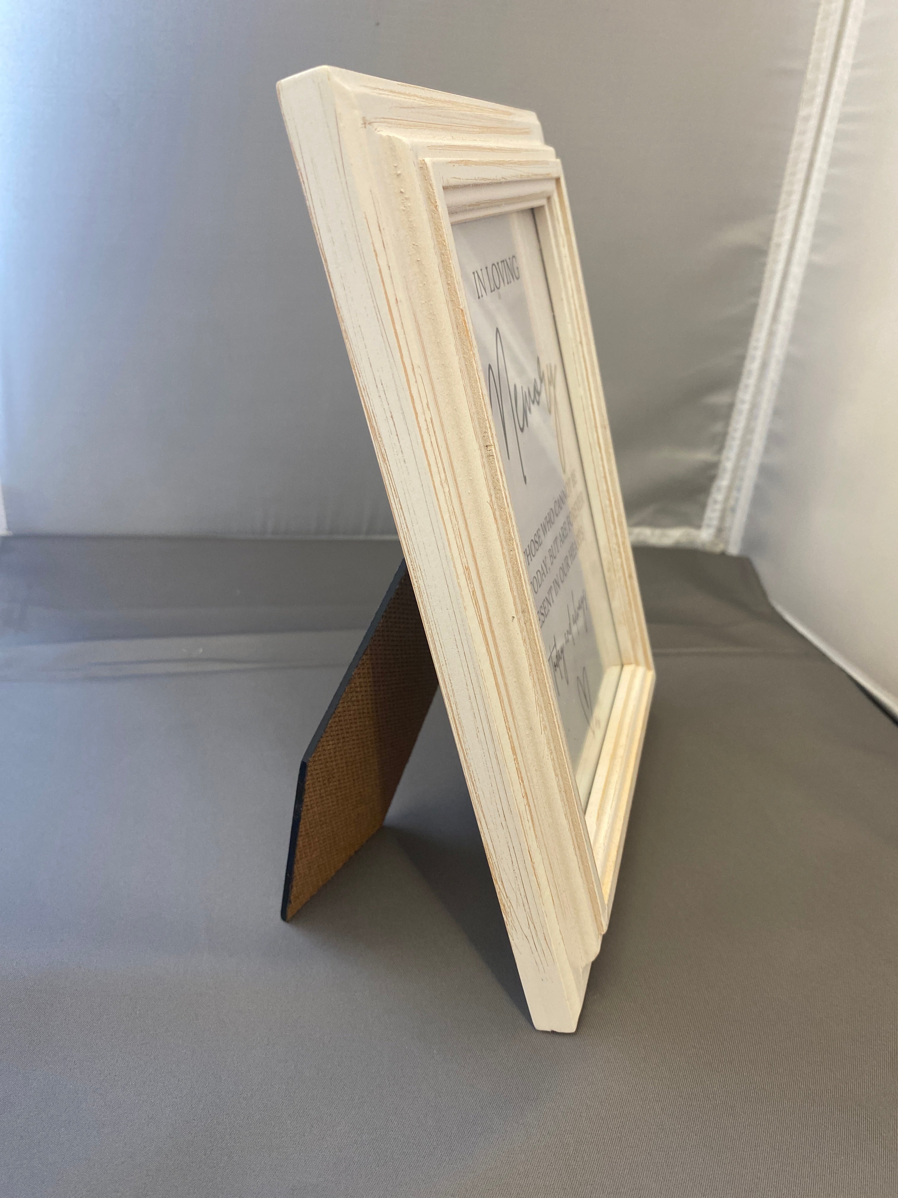White  In Memory Sign, 5x7
