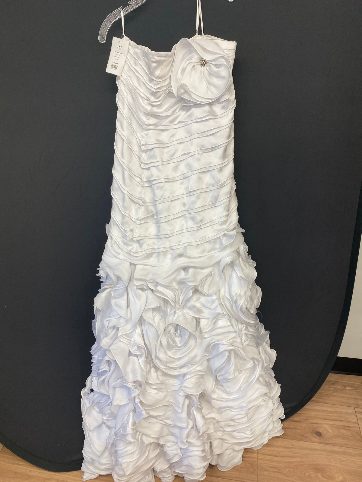 White Mac Duggal Wedding Dress, 20