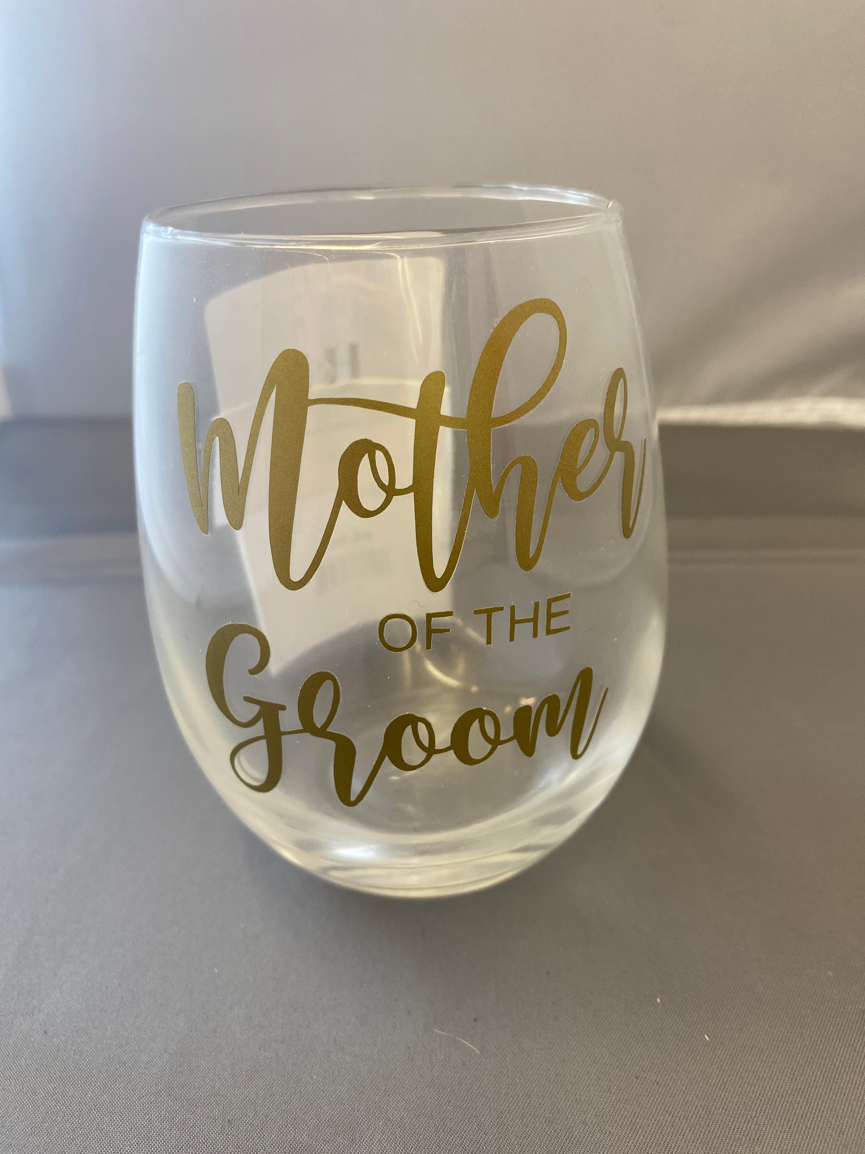Mother of the Groom glass