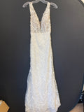 Sand/Ivory/Nude Lillian West Wedding Dress 66212, 10