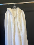 Ivory Micheal Angelo Ivory w/Fur Trim Bridal Cape, M/L